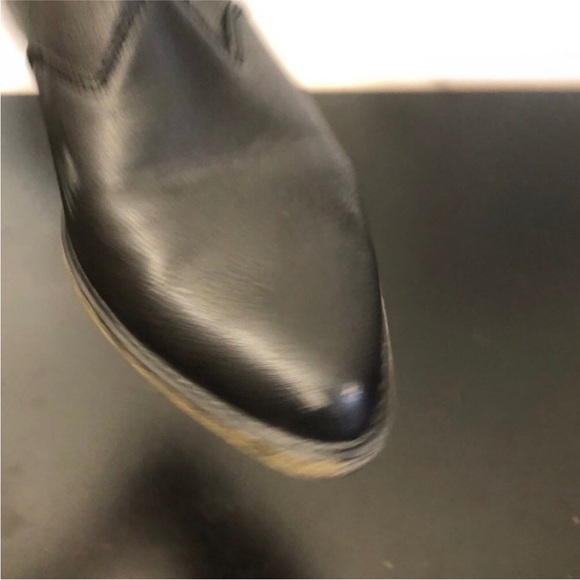 Rampage Black Faux Leather Tall Heeled Boots - Picture 14 of 16